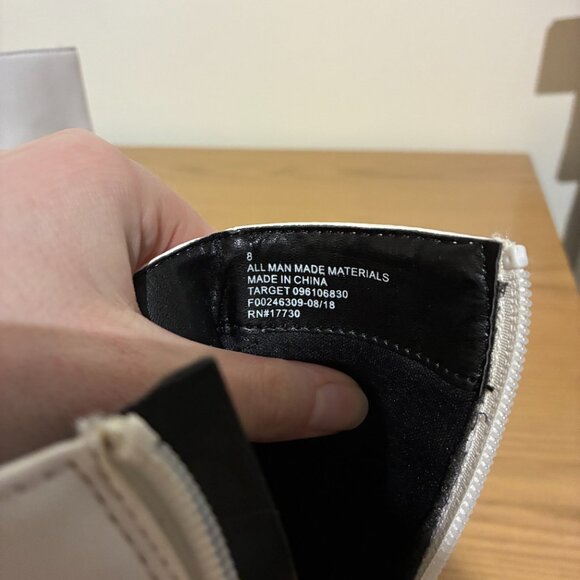 A New Day White Heeled Ankle Boots - Women's 8 - Picture 9 of 9